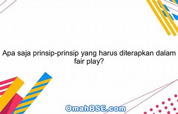 Tambakbet Bahas Prinsip Fair Play Di Dunia Game Virtual